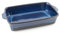 Hanseküche Fuente grande para 4 personas de cerámica de alta calidad, ideal para lasaña, cazuelas, tiramisú, forma de horno, (azul oscuro grande)