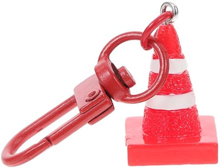 CAXUSD Mini-baukegel Schlüsselanhänger Kreativer Mini-kegel Roter Verkehrskegel-anhänger Mini-verkehrskegel-anhänger Ampel-schlüsselanhänger Partygeschenke Für Bauarbeiter Partydekoration