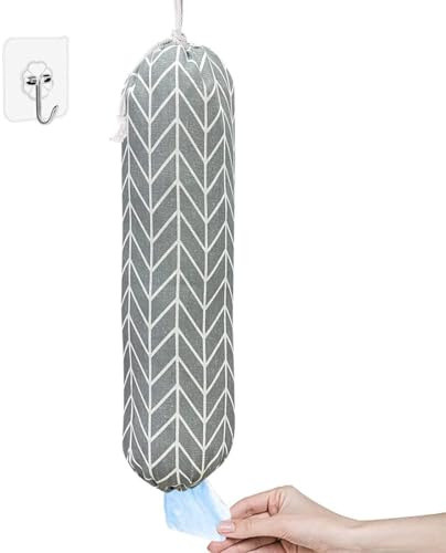 COYUN Porte Sac en Plastique, Support à Sacs en Plastique Suspendu, Organisateur de Grands Sacs à provisions, Distributeur de Rangement Sacs en Plastique lavables, pour Sacs d'épicerie