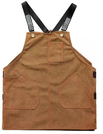 delantal de carpintería, delantal de herramientas, Delantal de herramientas Delantal de trabajo al aire libre Ropa impermeable gruesa Jardinería Carpintería Delantal de picnic for hombres y mujeres(Gi
