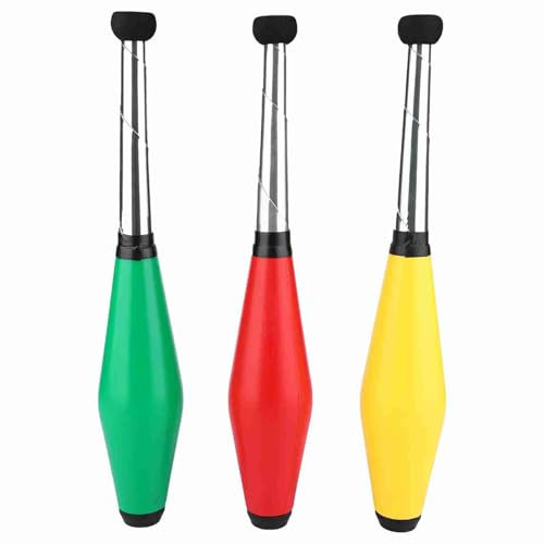 ETANULPEX 3-teiliger Jonglierstab, Jonglierkeulen-Pin-Set for Anfänger, Jonglierstab-Zubehör for die Jonglierroutine/5272