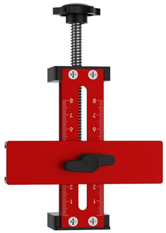 Multifunctional Cabinet Door Positioning Tool, Aluminium Alloy Quick Cabinet Door Mounting Jig Installation Positioner Clamp for Installing Frameless or Face Frame Cabinet Doors