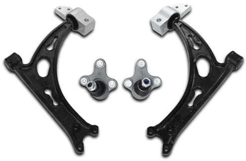 SUSMONSTER 2 × Querlenker Satz Unten Vorderachse inkl. Traggelenk Vorne Kompatibel mit Audi A3 8P Seat Altea Skoda Octavia II Superb II VW Volkswagen EOS Golf V Glof VI Jetta III Scirocco Touran