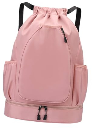 Perfeclan Tennis -Rucksack Sport -Rucksack tragbarer Schläger mit Schuhfach wasserdichte Badminton -Tasche für Pickleball, Rosa