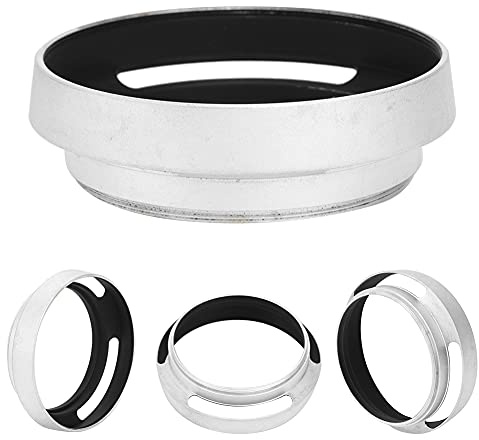 KIMISS 58mm Metal Lens Hood for Cameras - 2Pcs Durable Aluminium Alloy Sunshade with Protective Cover