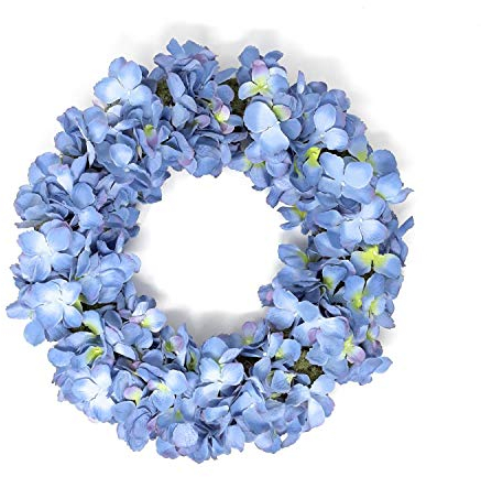 CREAFLOR HOME Hortensienkranz Türkranz Tischkranz ca. 36-38 cm blau