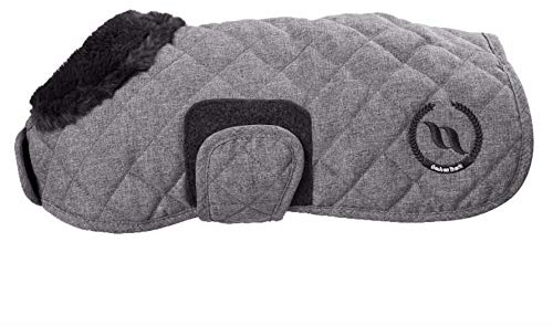 Back on Track Welltex® Haze Collection Dog Rug Hundemantel grau oder braun (66 cm, grau Melange)