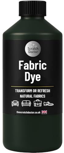 Dark Green Fabric Dye | Permanent Fabric Paint for Upholstery, Furniture, Sofas, Clothes, Canvas