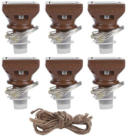 Marvellous Flasche Kork Licht, 6 STÜCKE 20 LED Solar Lichterketten wasserdichte Weinflasche Kork Lampe für Hochzeit Dekoration Haushaltsbeleuchtung