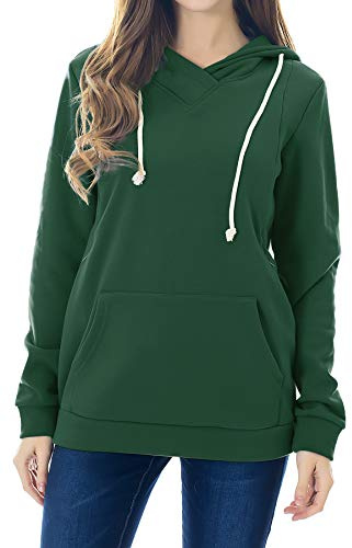 Smallshow Sweater à Capuche d'allaitement Toison Maternité Pull Sweat-Shirt pour Allaitement
