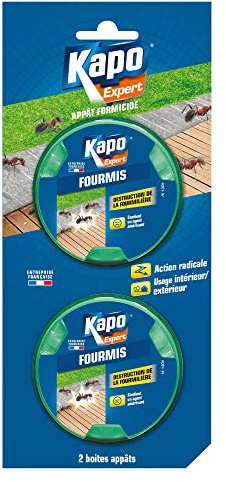 K.PRO Boite appât fourmis 10g x2 - Idéale pour éliminer les fourmis