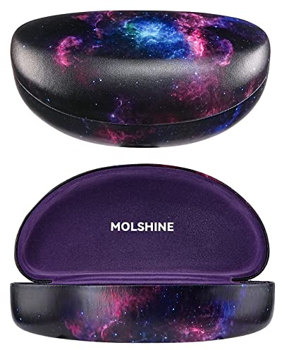 molshine Hartschalen-Sonnenbrillenetui, großes Brillenetui für Damen und Herren,übergroße Sonnenbrillen