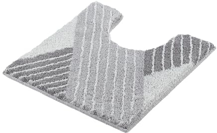 Kleine Wolke Badteppich WC-Vorleger Cross, 55x55 cm, Anthrazit