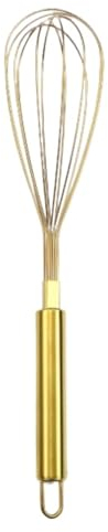 REIFOR Schneebesen Rührbesen Gold Schneebesen Edelstahl Manuelle Schneebesen Eiermixer Mixer Backen Kuchen Werkzeuge Küchenhelfer Handschneebesen