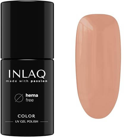 INLAQ® UV Nagellack Karamell - 6 ml Hema Free - Langlebiger UV Lack - Nail Polish - Chocolate Kollektion - Gelnägel - Shellac Gel - Gellack ohne Hema | 1084- Sandal