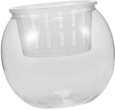 SEWOART Transparentes Plastik-Aquarium Für Fische Und Pflanzen Hydroponisches Design Für Büros Und Wohnungen Multifunktional Für Goldfische Und Kleine Schildkröten Pflegeleicht Und