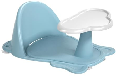 SAFIGLE Babywannenstuhl Mit Rückenlehne Und Saugnapf Für Neugeborene Und Kleinkinder Sicherer Sitz Für Badzeit Bequeme Unterstützung Für Junge Mädchen