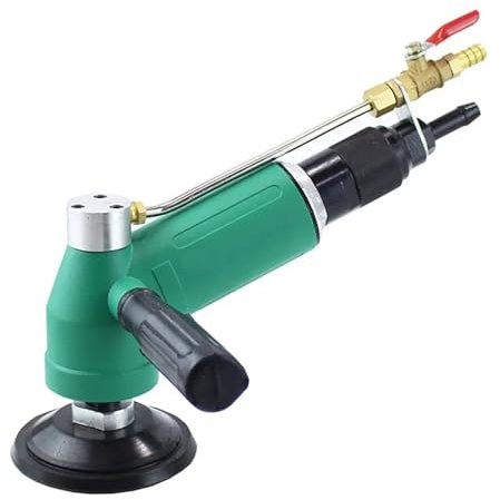JHXHFJXZ Lijadora de Agua neumática Tipo alimentación de Agua de 4 Pulgadas, lijadora húmeda de Aire, pulidora, lijadora húmeda de Agua de 100mm, 110 Grados para pulir mármol, Granito y Piedra
