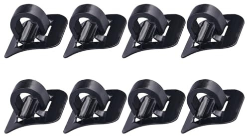 Parliky Set 8 Pezzi Morsetti Guida Deragliatore in Lega di Alluminio con Base Adesiva, Clip Passacavo Bici da Strada a Forma di C per Fissaggio Tubo Cambio e Freni, Accessori Ciclismo