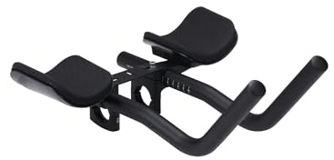 BBB Manillar de ciclismo AeroPro J-Bend Clip-On - Barras aerodinámicas aerodinámicas para triatlón y contrarreloj - Extensiones profesionales J-Bend TT - Se adapta a manillares de 31,8 mm - BHB-70JB
