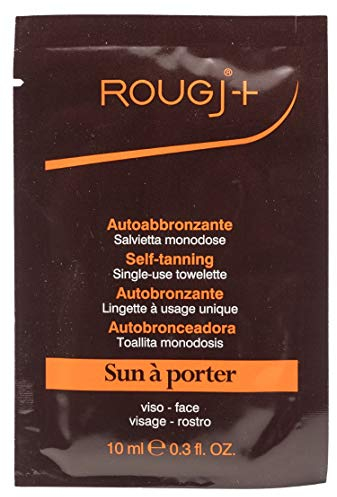 Rougj - Salvietta Autoabbronzante monodose - applicazione ultrafacile e rapida -abbronzatura uniforme
