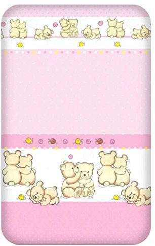 Soft Dream Kinderbettwäsche Babybettwäsche 100x135 40x60 Verschiedenen Motiven mit Tiere für Mädchen und Jungen (100 x 135 cm, Bär 2 (Rosa)