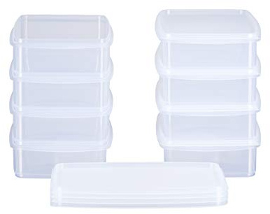 MiraHome Gefrierdosen 8x1L Durchsichtig – Vorratsdosen mit Deckel luftdicht – Transparente Frischhaltedosen mit Deckel – Aufbewahrungsbox Küche für Mealprep & Organisation – Austrian Quality