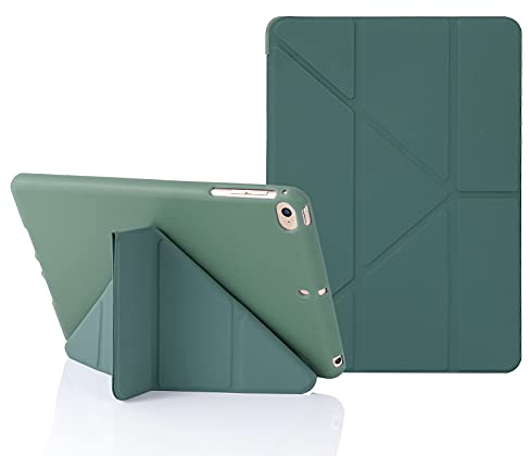 MuyDoux Coque pour iPad Mini 5 4 3 2 1, Housse Étui iPad Mini 7,9 Pouces, 5 en 1 Multiples Angles de Vue, Étui Finition Soyeuse et Dos Souple Antichoc Flexible, Auto Veille/Réveil, Vert Nuit
