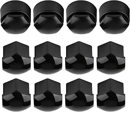 Autoabdeckung Schutzkappen, Radmuttern-Felgenabdeckung, High-End-Mode, einfach zu bedienen, langlebig, exquisite Verarbeitung, hohe Zuverlässigkeit, Fahrer für Auto(Schwarz)
