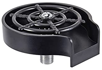 Grifo Enjuagador de Vidrio para el hogar Fregadero Taza automática Estropajo Lavadora Bar Jarra de café Tazas de Lavado Herramienta Hogar Cocina Bar Fregadero Accesorios (Negro)