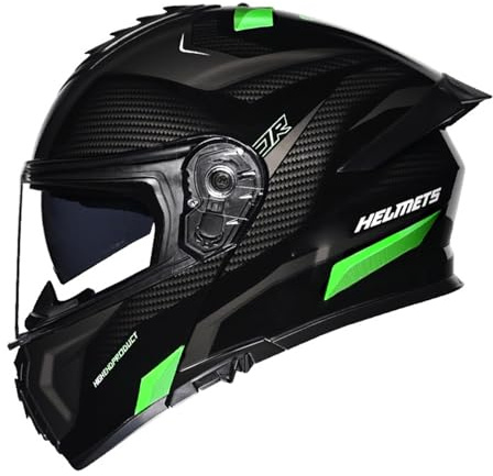 Motorradhelm Modularer Klapphelm mit Doppelter Sonnenblende, Unisex Integralhelm ECE Zulassung, Scooter Motocross für Erwachsene Männer Frauen