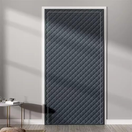 SK Studio Gardinen Blickdichte Vorhänge Kälteschutz Isolier Schutz Vorhang Wasserdicht Winddicht Türvorhang für Balkontür Schlafzimmer Wohnzimmer Navy blau, 120x220cm