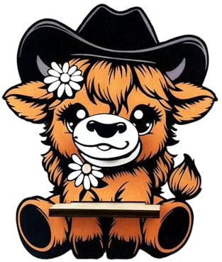 Umimiss Brillenhalter Ständer - Brillenhalter, Highland Cow Geschenke für Frauen, Brillenhalter Damen Herren (Frauen)