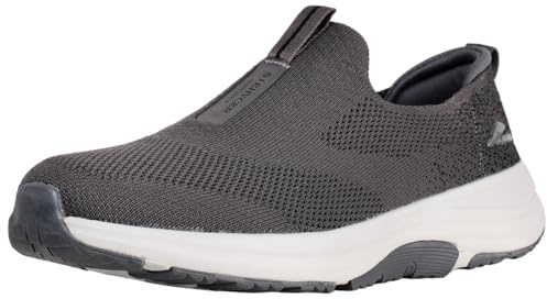 zpllsbratos Zapatillas Slip On Hombre Sneakers Tenis Sin Cordones Zapatos | Caminar Deportivas Casual Comodos Ligero Transpirable Negro Gris 40-46