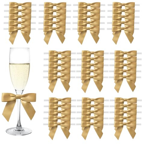 MORSUNBELA 50 lazos de regalo, color marrón, decoración para Navidad, bodas y envoltorios de regalo