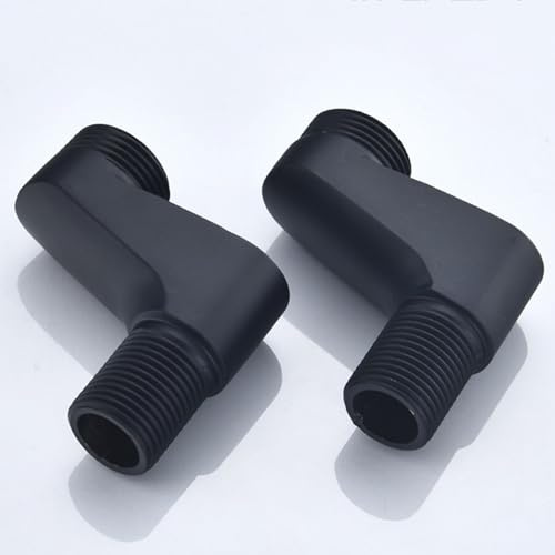 BiaoTeng Excentricas Regulables 2 Piezas Latón Excentricas Grifo Ducha Ajustable Negro