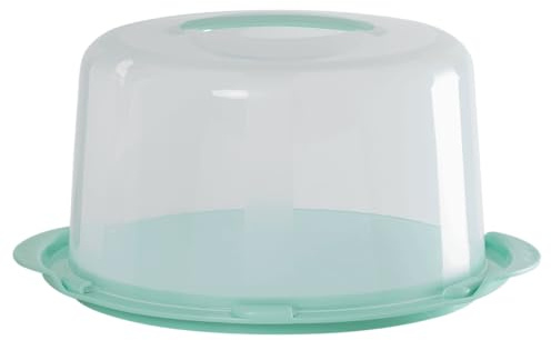 Darthome Large Plastic Cake Dome Transporter Caddy Round Carrier Storage Cupcake Birthday