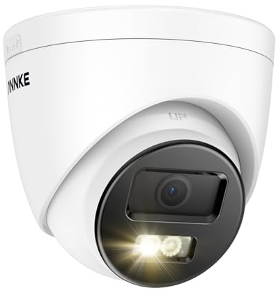 ANNKE AC500 3K PoE IP Camera - Outdoor CCTV Security Camera with Human/Vehicle Detection, Dual Color Night Vision, IP67 Weatherproof, 256GB SD Card Slot (Not Included)