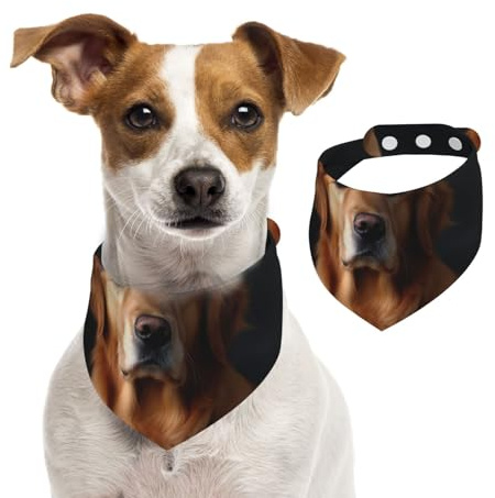 Sommerhalstücher für Hunde, Golden Retriever, Hundehalstücher, waschbar, verstellbar, dreieckig, niedlich, Haustier-Lätzchen für mittelgroße und große Hunde, Welpen und Katzen, Größe L