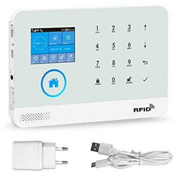 Kit Allarme Casa, senza fili Wifi GSM di allarme di sicurezza domestica for Tuya Smart Life App Con rilevatore del sensore di movimento compatibile(PG-103)