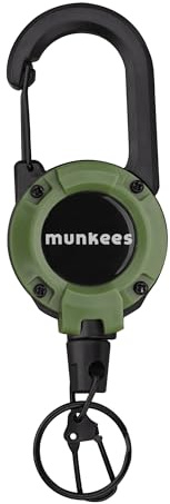 munkees® Ausweishalter ausziehbar Nato – Badge Reel Karabiner 64 cm