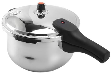 Luocute Stainless Steel Pressure Cooker, 7L 9L Induction Cookware Pots and Pans, 80KPA Stovetop Steam Pressure Cooker Electric Limit Valve for Home Fast Cooking (7L)