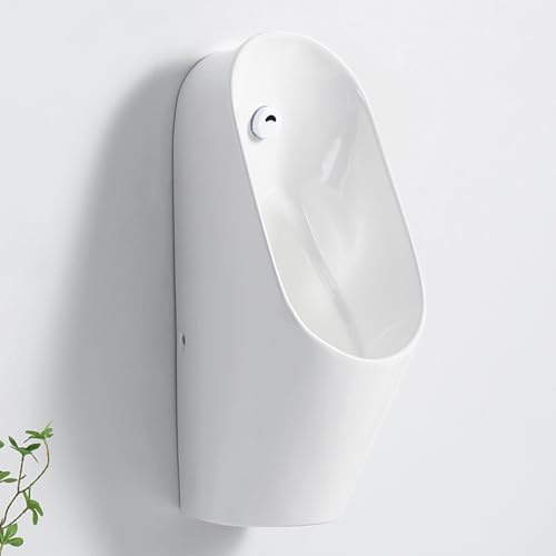 Orinatoi in Ceramica Antigoccia, Orinatoio per Adulti da Parete per Uomini, con Sensore di Scarico Intelligente, Scarico Antiodore, per Bagni Pubblici