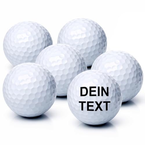 Golfball mit Gravur Wunschtext für Golfspieler/in Lasergravur Dein Text personalisiert Golfsport Dein Text Personalisieren Staffelpreise für 3, 6, 10 oder 50 Wilson Ultra Golfbälle