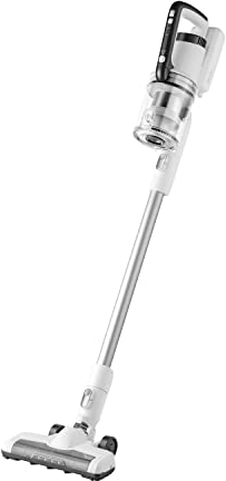 Amazon Basics Akku-Staubsauger, 2-in-1-Gerät, mit DC-Motor, 150 W, 0,7 l, Weiß/Schwarz