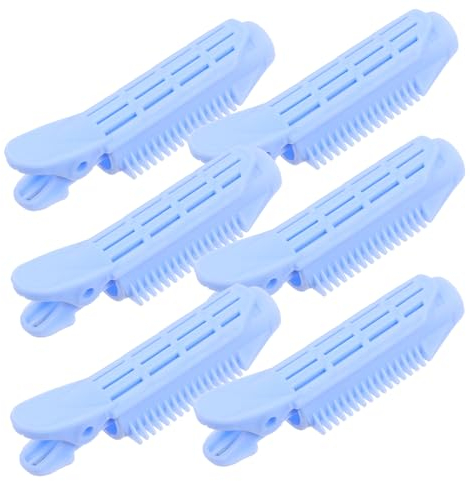 Mikinona 6stücke Teiliges Bang Curlers Mit Clips Abs Lockengerät Für Voluminöse Wellen Rutschfeste Haardressing Curlers Diy Haarwellen Für Zuhause Und Reise