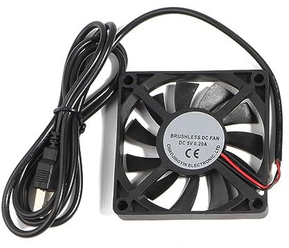 Limtula 1Pack 70mm USB Fan 5V Brushless Cooling Fans For PC Computer Case For Radiator Ventilation Double Ball Bearing Fan
