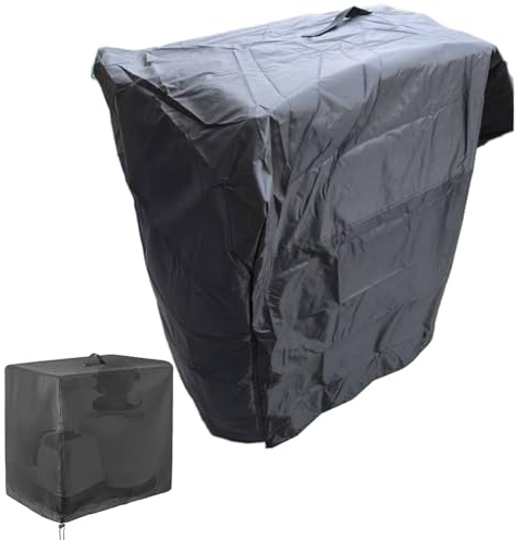Sandfilterpumpenabdeckung, Poolpumpe Abdeckung, Sandfilterpumpe, Wasserdicht 420D Oxford-Stoffabdeckung Mit Verstellbarer Kordelzug Für Oberirdischer Pool 84 * 61 * 86 Cm