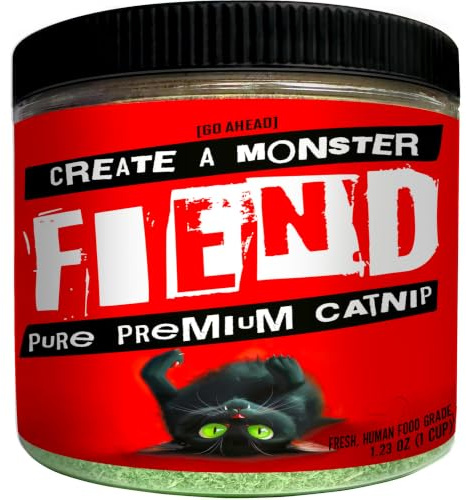 Catnip Safety-Cut 100% Pure Potent Fine Cat Nip 1 Cup (34.5g) Canister