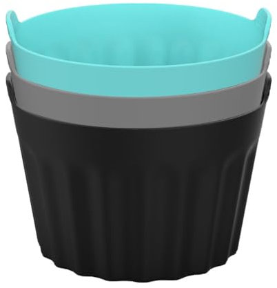 6Stück Eier Pochierer Silikon- Silikon Cupcake Formen - Silikon Eier Pochierer, Silikon Backform Cupcake, Silikonform Für Eier Airfryer, Eier Silikon Kocher, Hitzebeständig